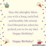 50 Happy Birthday Wishes for Father, Dad, Papa - QuoteMantra