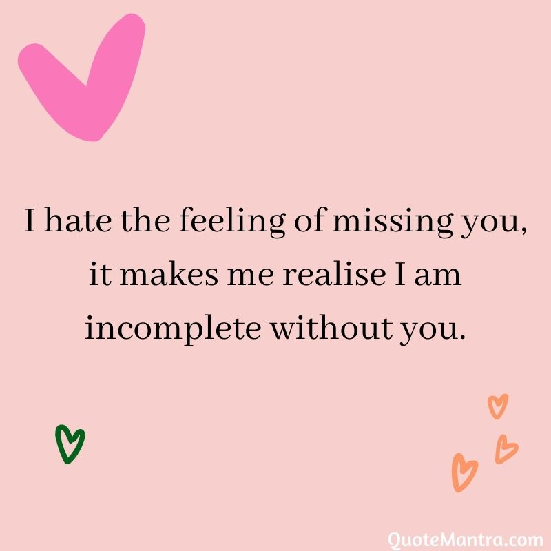I Miss You Messages and Quotes - QuoteMantra