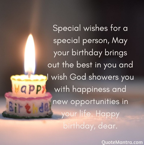 A Selection of Special Birthday Wishes