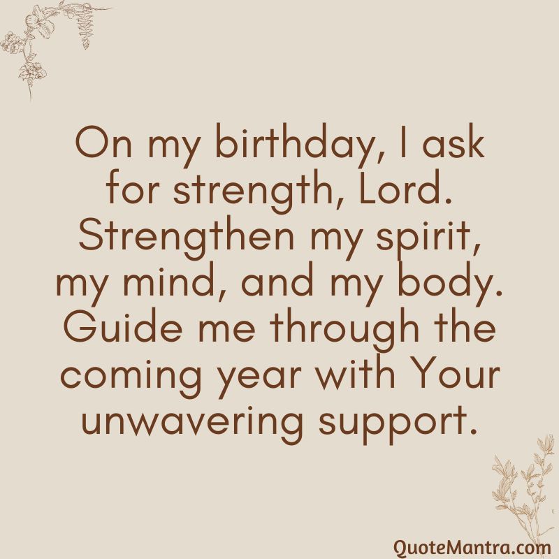 Birthday Prayers for Myself - QuoteMantra