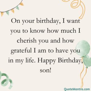 40+ Birthday Wishes for Son - QuoteMantra