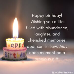 Birthday Wishes for Son in Law